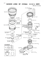 Предварительный просмотр 2 страницы Canon EF 400mm 1:2.8 L USM Parts Catalog