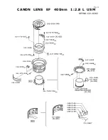 Предварительный просмотр 5 страницы Canon EF 400mm 1:2.8 L USM Parts Catalog