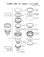 Предварительный просмотр 3 страницы Canon EF 500mm 1:4.5 L USM Parts Catalog