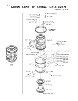 Предварительный просмотр 4 страницы Canon EF 500mm 1:4.5 L USM Parts Catalog
