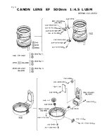 Предварительный просмотр 5 страницы Canon EF 500mm 1:4.5 L USM Parts Catalog