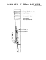 Предварительный просмотр 10 страницы Canon EF 500mm 1:4.5 L USM Parts Catalog