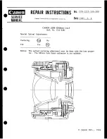 Предварительный просмотр 42 страницы Canon EF 50mm1:1.8 Service Manual