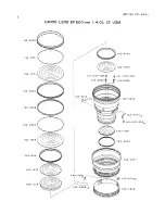 Предварительный просмотр 4 страницы Canon EF 600mm 1:4.0L IS (ULTRASONIC Parts Catalog