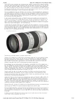 Preview for 12 page of Canon EF 70-200mm f/2.8 L IS II USM Review