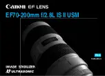 Canon EF 70-200mm f/2.8L IS II USM Instruction preview