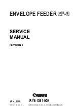 Canon EF-9 Service Manual preview