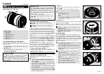 Preview for 1 page of Canon EF-M 55-200mm f/4.5-6.3 IS STM Instructions