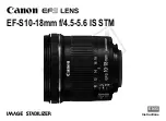 Canon EF-S10-18mm f/4.5-5.6 IS STM Instructions Manual preview