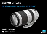 Canon EF100-400mm f/4.5-5.6L IS II USM Instructions For Use Manual preview
