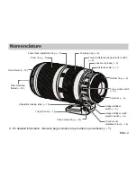 Предварительный просмотр 5 страницы Canon EF100-400mm f/4.5-5.6L IS II USM Instructions Manual