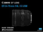 Canon EF24-105MM F/4L IS USM Instructions Manual preview