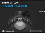 Preview for 1 page of Canon EF50mm f/1.0L USM Instruction Manual
