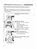 Preview for 48 page of Canon Elan 7 NE 30V Date Instructions Manual