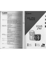 Canon ELPH 490Z User Manual preview