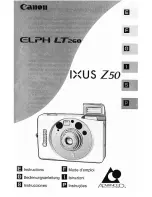 Предварительный просмотр 1 страницы Canon ELPH LT 260 Instructions Manual