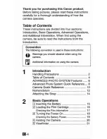 Preview for 4 page of Canon ELPH LT Instructions Manual