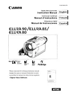 Canon ELURA 80 Instruction Manual предпросмотр