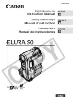 Canon elura50 Instruction Manual preview