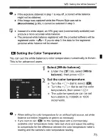 Предварительный просмотр 73 страницы Canon EOD 50D Instruction Manual