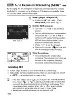 Предварительный просмотр 102 страницы Canon EOD 50D Instruction Manual