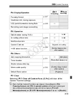 Preview for 319 page of Canon EOS-1 D X Owner'S Manual