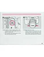 Предварительный просмотр 15 страницы Canon EOS 100 Instructions Manual