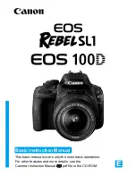 Canon EOS 100D Basic Instruction Manual предпросмотр