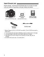 Предварительный просмотр 4 страницы Canon EOS 100D Basic Instruction Manual