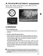 Предварительный просмотр 61 страницы Canon EOS 100D Basic Instruction Manual