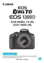 Предварительный просмотр 1 страницы Canon EOS 1300D Instruction Manual