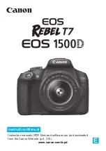 Canon EOS 1500D Rebel T7 Instruction Manual предпросмотр