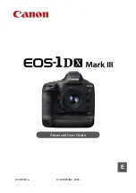 Canon EOS-1D Mark II Digial Advanced User'S Manual preview