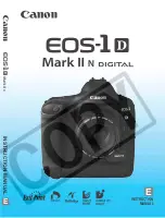 Canon EOS-1D Mark II Digial Instruction Manual preview