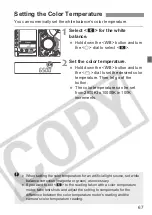 Предварительный просмотр 67 страницы Canon EOS-1D Mark II Digial Instruction Manual