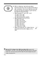 Предварительный просмотр 74 страницы Canon EOS 1D MkII Instruction Manual