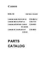 Предварительный просмотр 1 страницы Canon EOS-1D Parts Catalog