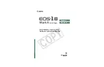 Canon Eos 1ds mark ii Software Instruction Manual предпросмотр