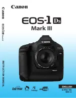 Предварительный просмотр 1 страницы Canon EOS 1Ds Mark III Instruction Manual