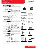 Предварительный просмотр 2 страницы Canon EOS-1Ds Mark III Specifications