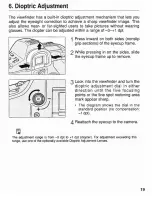 Предварительный просмотр 19 страницы Canon EOS 1N Instruction Manual