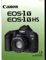 Preview for 1 page of Canon EOS 1V Instructions Manual