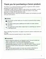 Preview for 2 page of Canon EOS 1V Instructions Manual