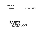 Canon EOS 1V Parts Catalog предпросмотр