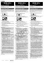 Предварительный просмотр 1 страницы Canon EOS 20D Digital Instruction Manual