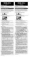 Предварительный просмотр 2 страницы Canon EOS 20D Digital Instruction Manual