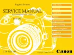 Предварительный просмотр 1 страницы Canon EOS 20D Digital Service Manual