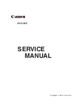 Предварительный просмотр 2 страницы Canon EOS 20D Digital Service Manual