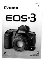 Canon EOS 3 Instructions Manual предпросмотр