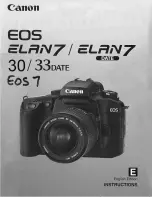 Canon EOS 30/DATE Instructions Manual предпросмотр